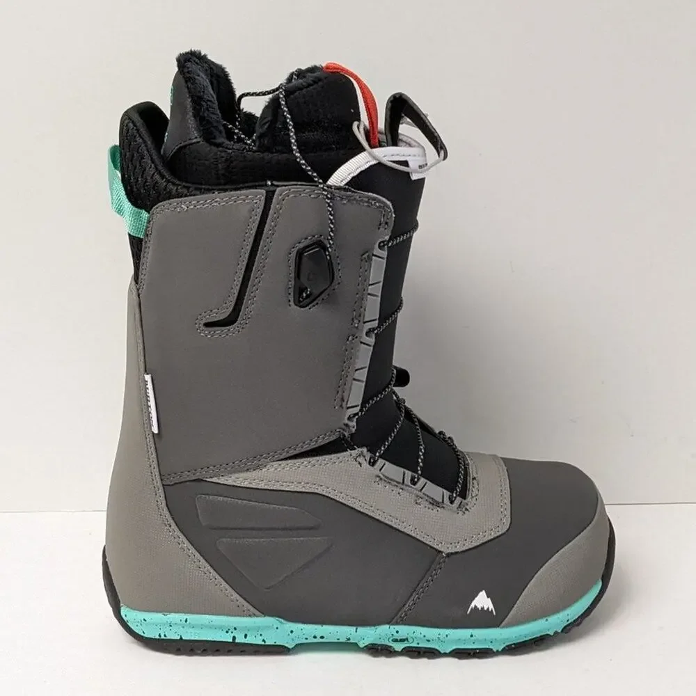 Burton Gray Black Teal Snowboard Boot